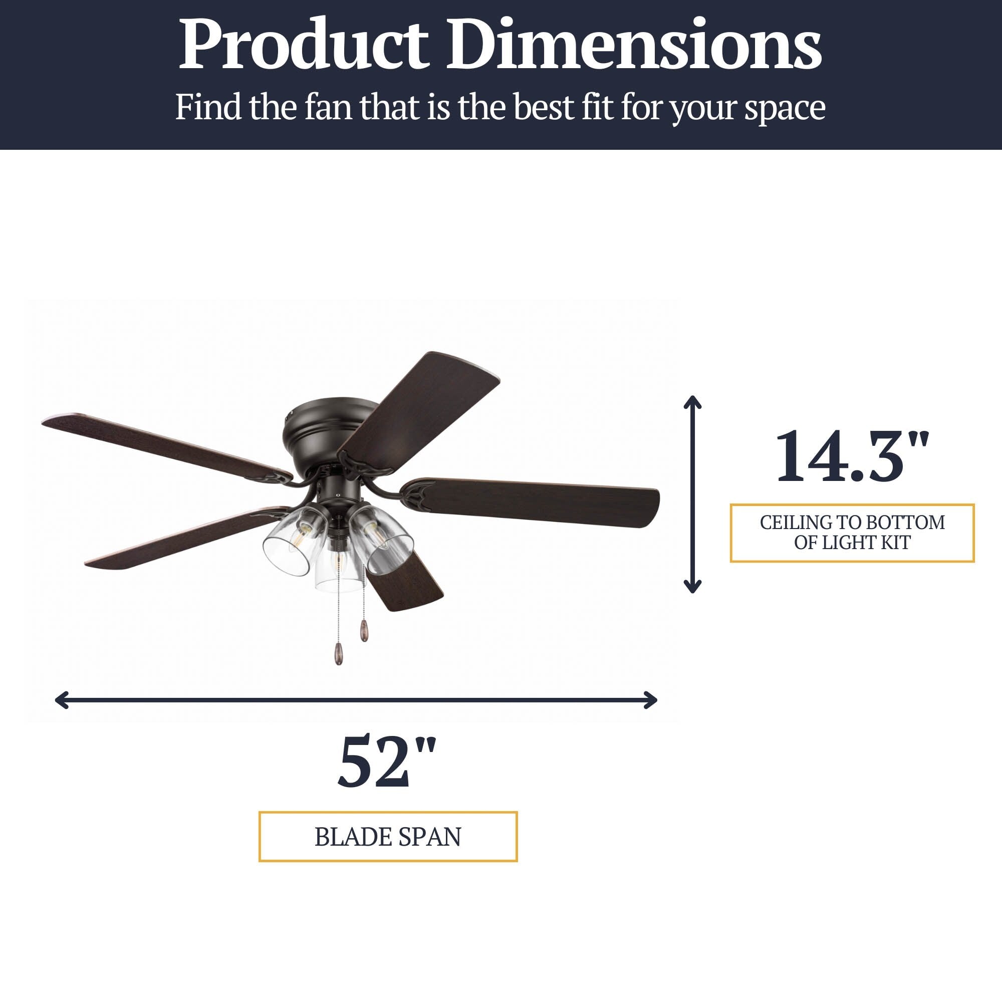 Prominence Home Renton Traditional Farmhouse Indoor Ceiling Fan