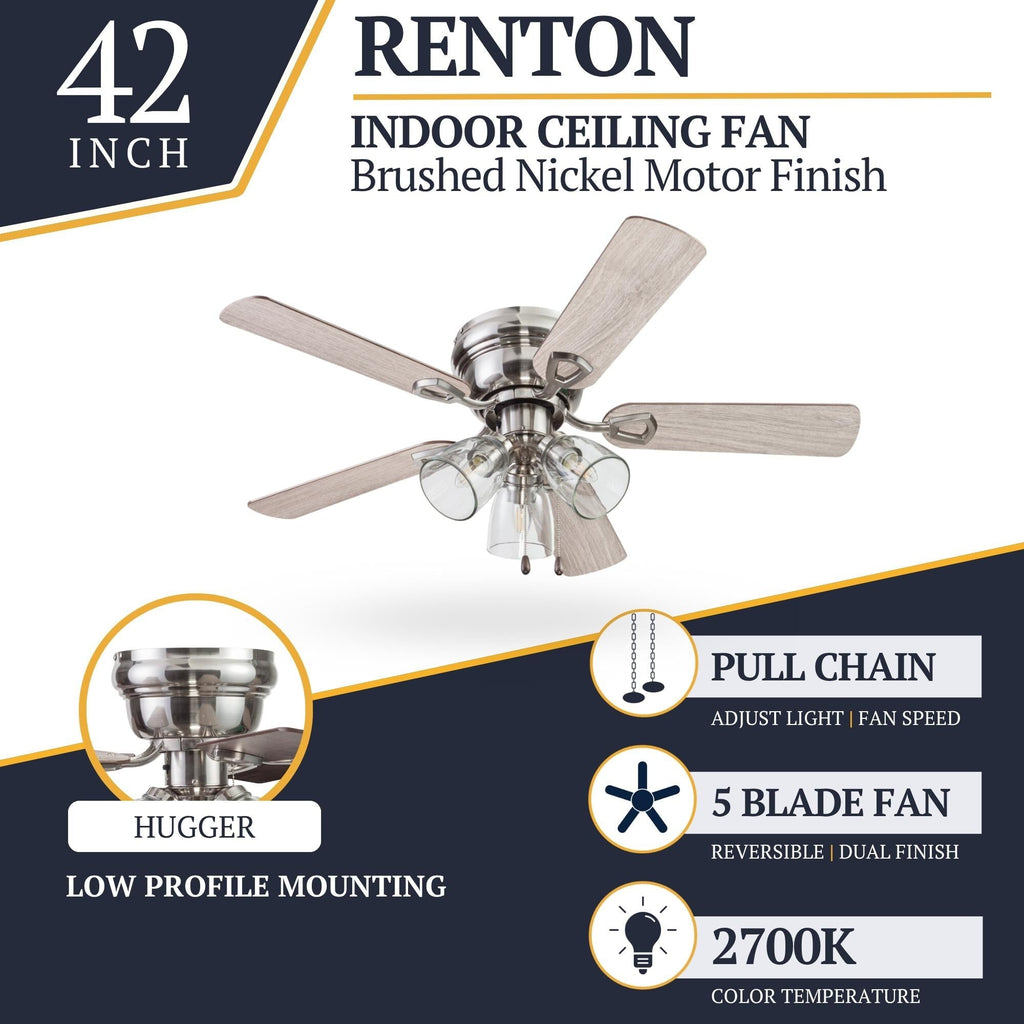 Prominence Home Renton Traditional Farmhouse Indoor Ceiling Fan