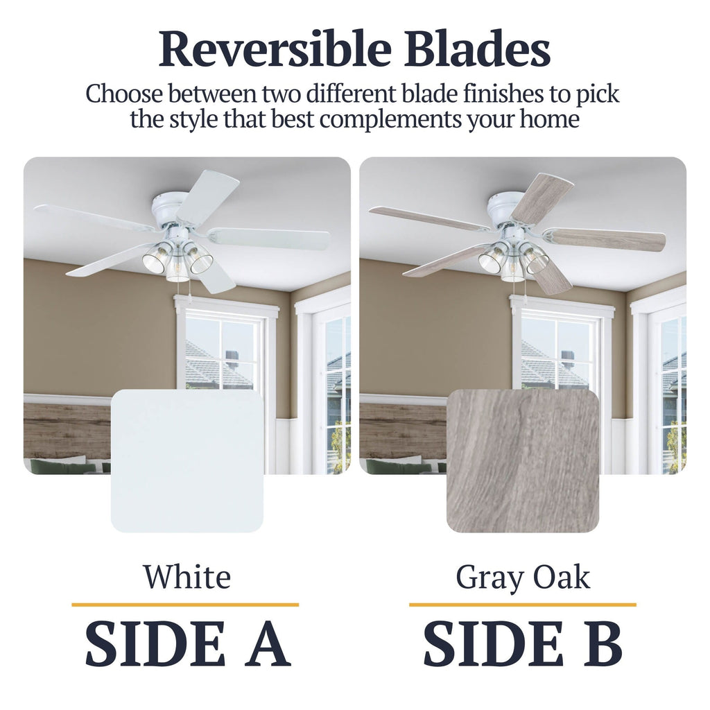 Prominence Home Renton Traditional Farmhouse Indoor Ceiling Fan