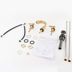 Proox 8 Widespread Bathroom SpotShield Basin Faucet w/ Drain Assembly