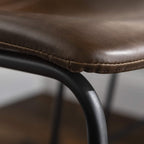 Bossin 18/26/30 inch Bar Stools,Counter Height Bar Stools with Back Modern PU Leather Stools Dining Chair with Footrest
