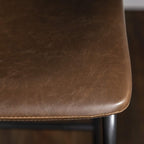 Bossin 18/26/30 inch Bar Stools,Counter Height Bar Stools with Back Modern PU Leather Stools Dining Chair with Footrest
