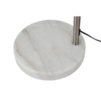 Q-Max 81 Steel Adjustable Arching Floor Lamp With Extra Large Shade and Marble Base