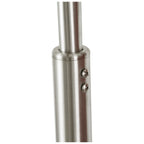 Q-Max 81 Steel Adjustable Arching Floor Lamp With Extra Large Shade and Marble Base