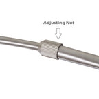 Q-Max 81 Steel Adjustable Arching Floor Lamp With Extra Large Shade and Marble Base