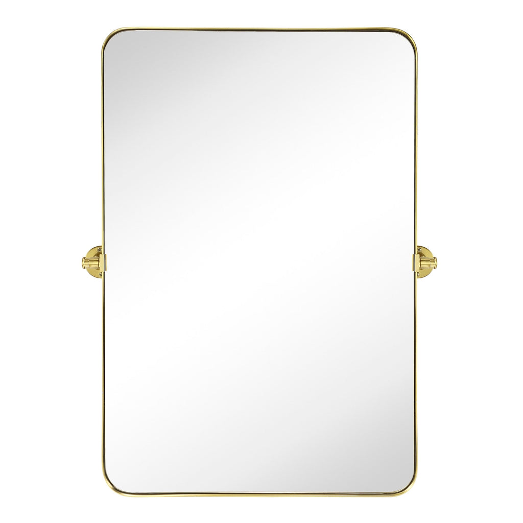 TEHOME Jonathan Rectangle Pivot Tilt Metal Wall Mirror