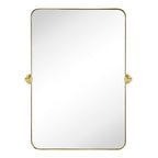 TEHOME Jonathan Rectangle Pivot Tilt Metal Wall Mirror
