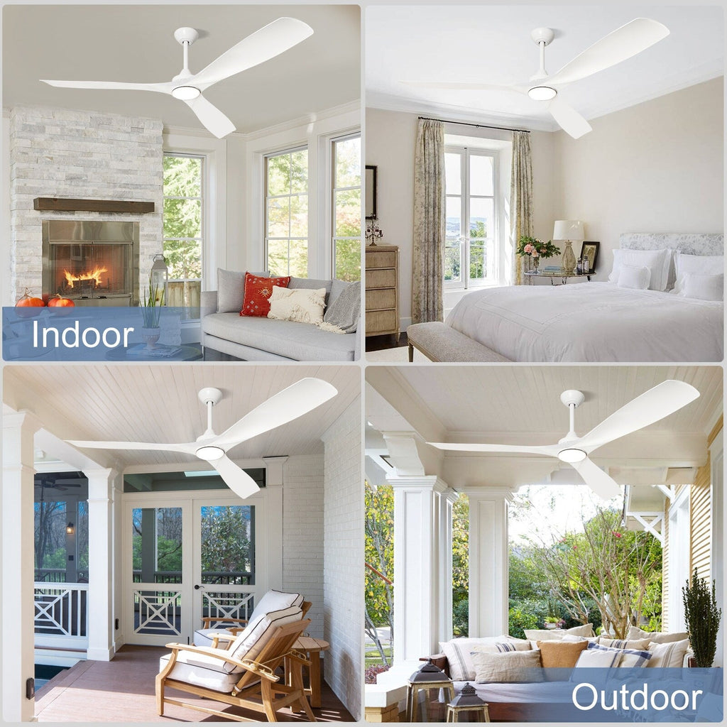 Remote Ceiling Fan with Lights Flush Mount