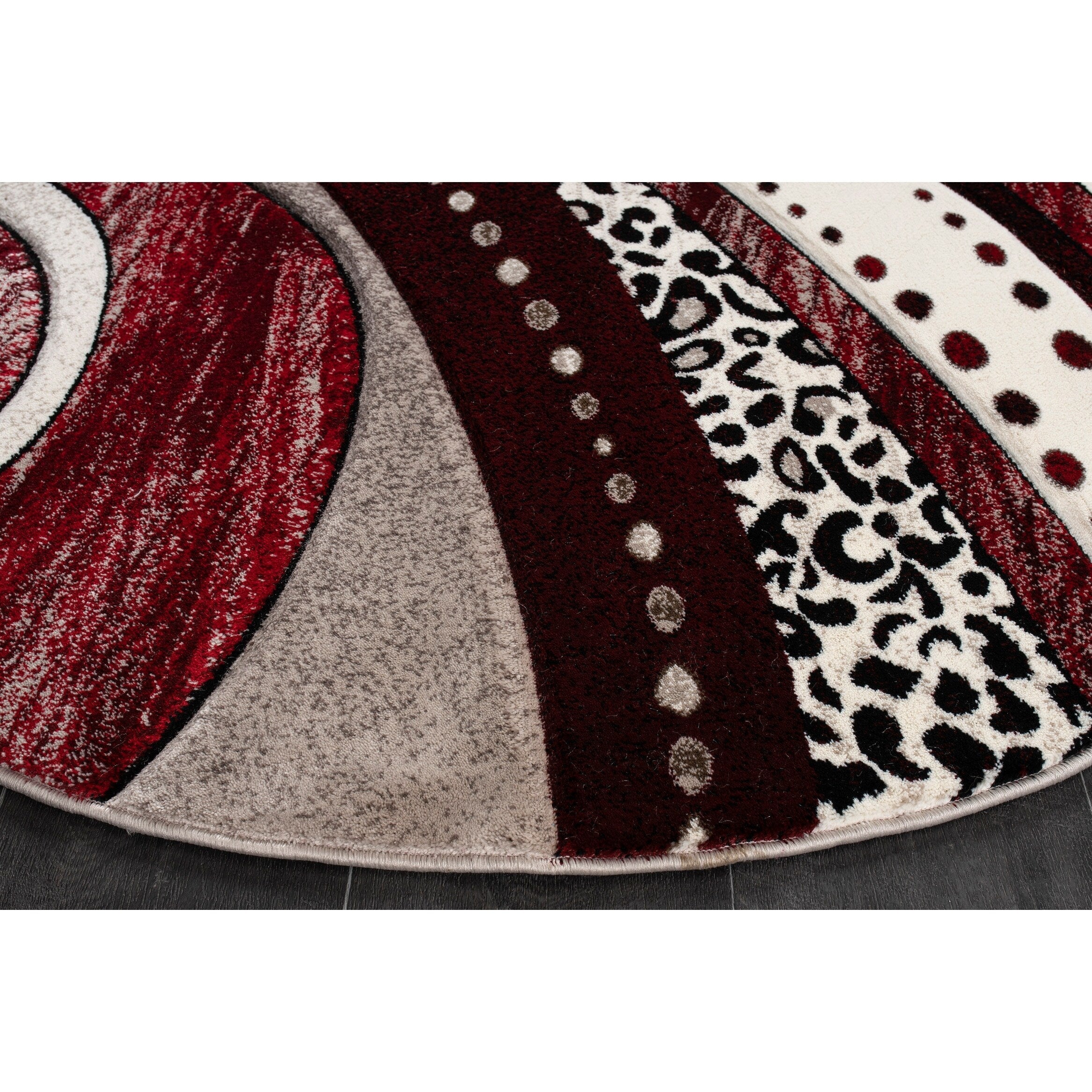 Rhodes Collection Abstract Swirl Area Rug