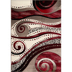 Rhodes Collection Abstract Swirl Area Rug
