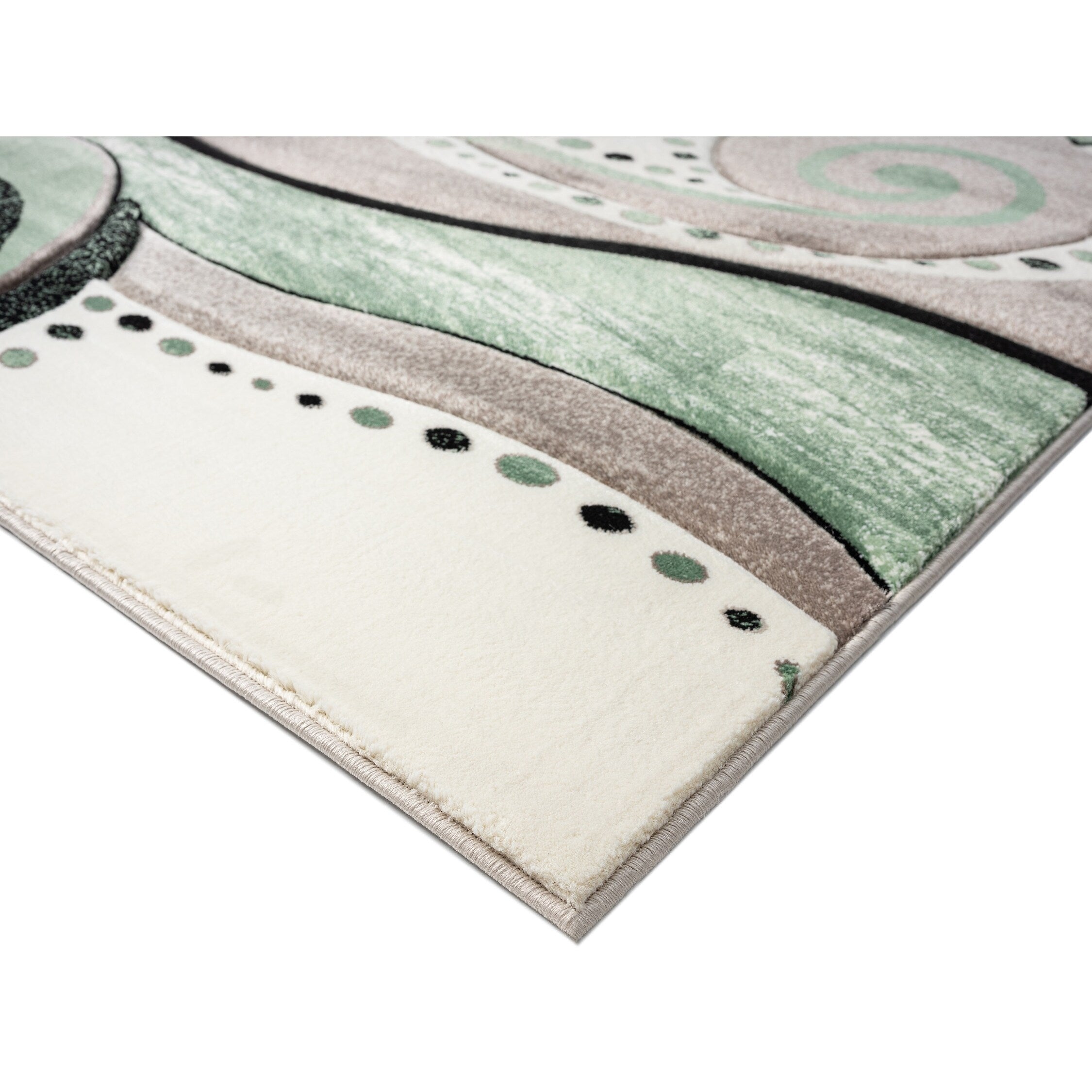 Rhodes Collection Abstract Swirl Area Rug