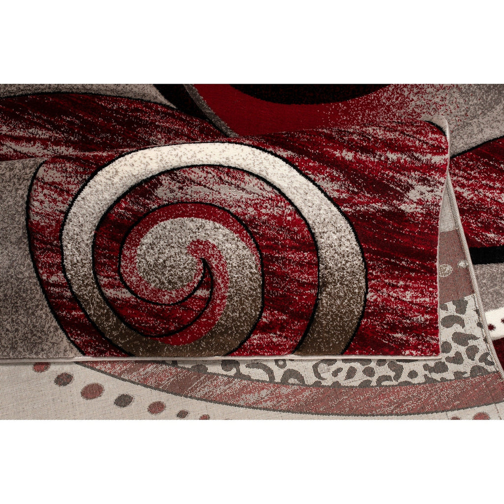 Rhodes Collection Abstract Swirl Area Rug
