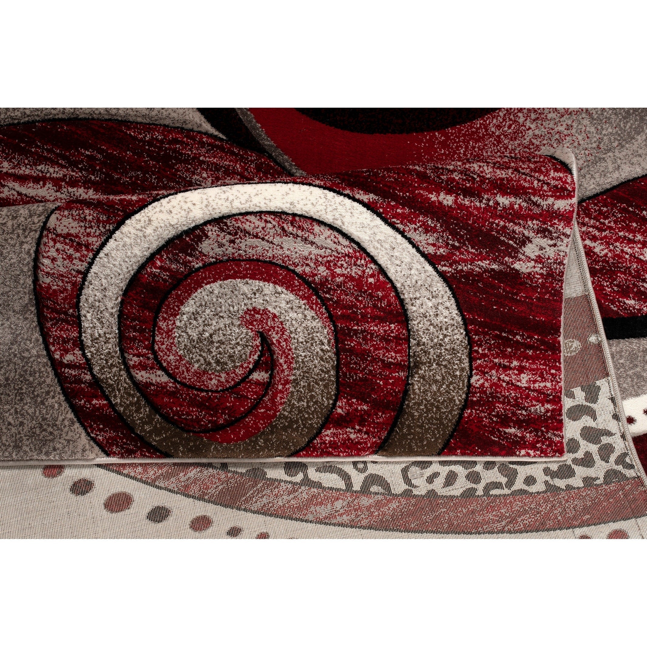 Rhodes Collection Abstract Swirl Area Rug