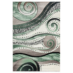 Rhodes Collection Abstract Swirl Area Rug