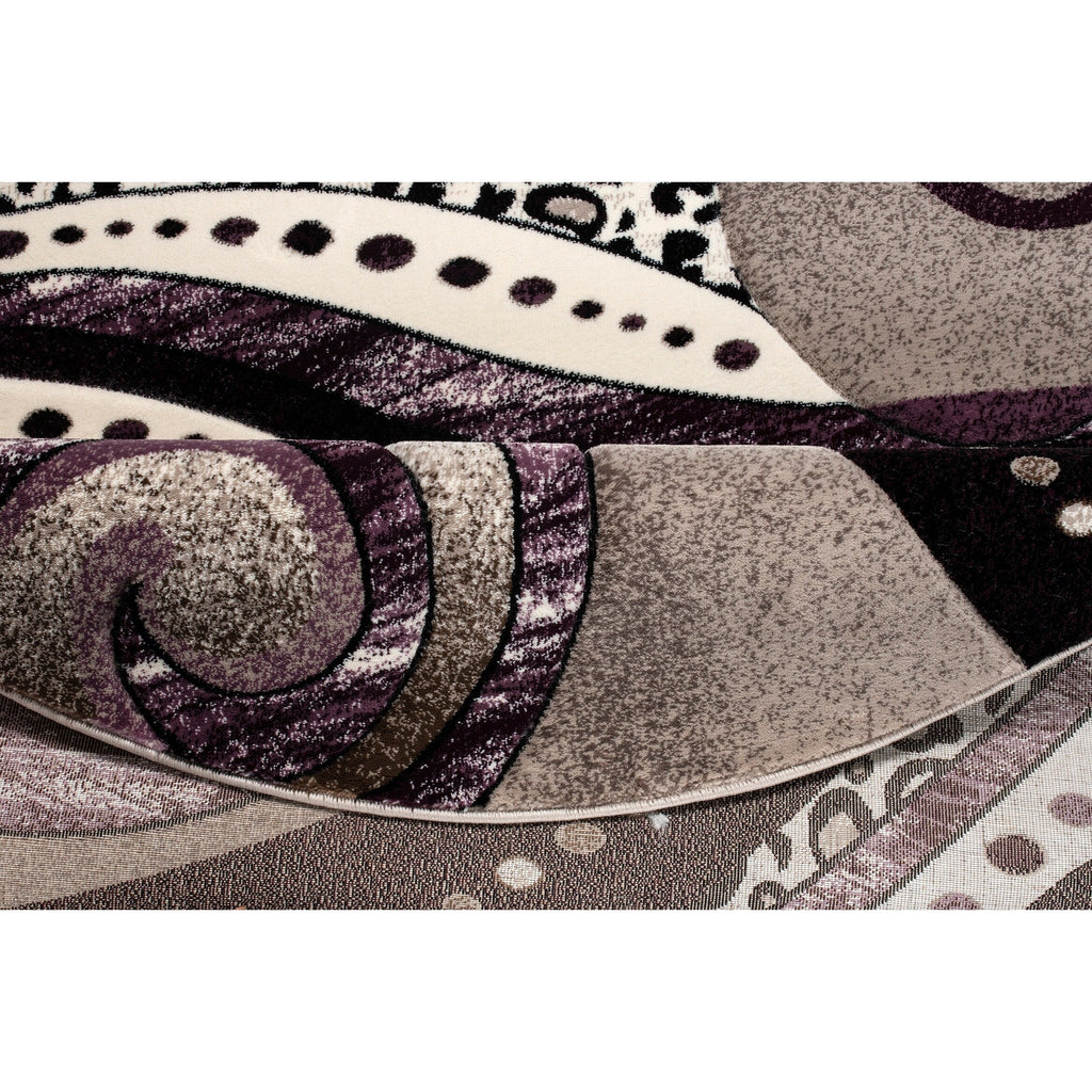 Rhodes Collection Abstract Swirl Area Rug