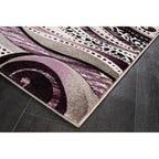 Rhodes Collection Abstract Swirl Area Rug