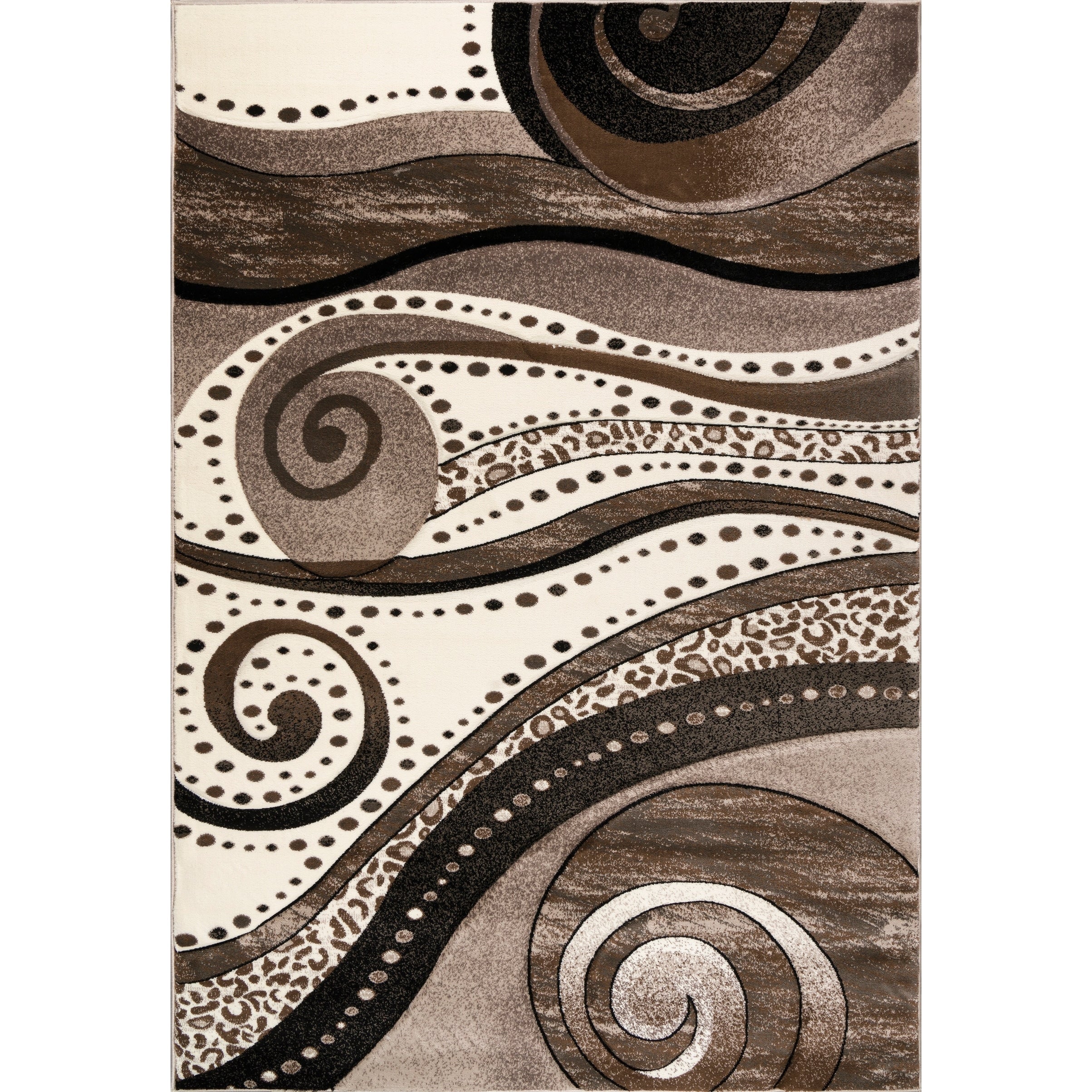 Rhodes Collection Abstract Swirl Area Rug