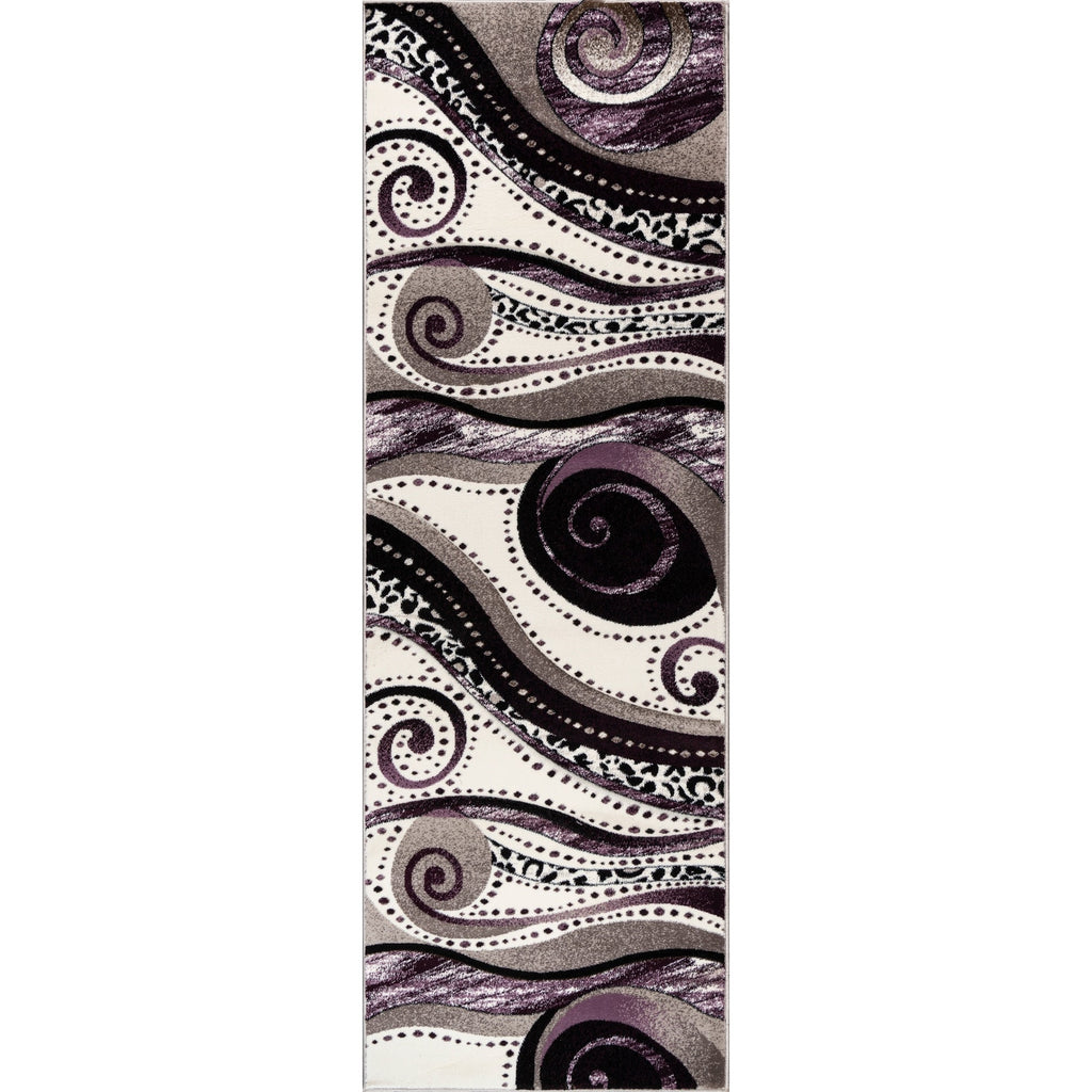Rhodes Collection Abstract Swirl Area Rug