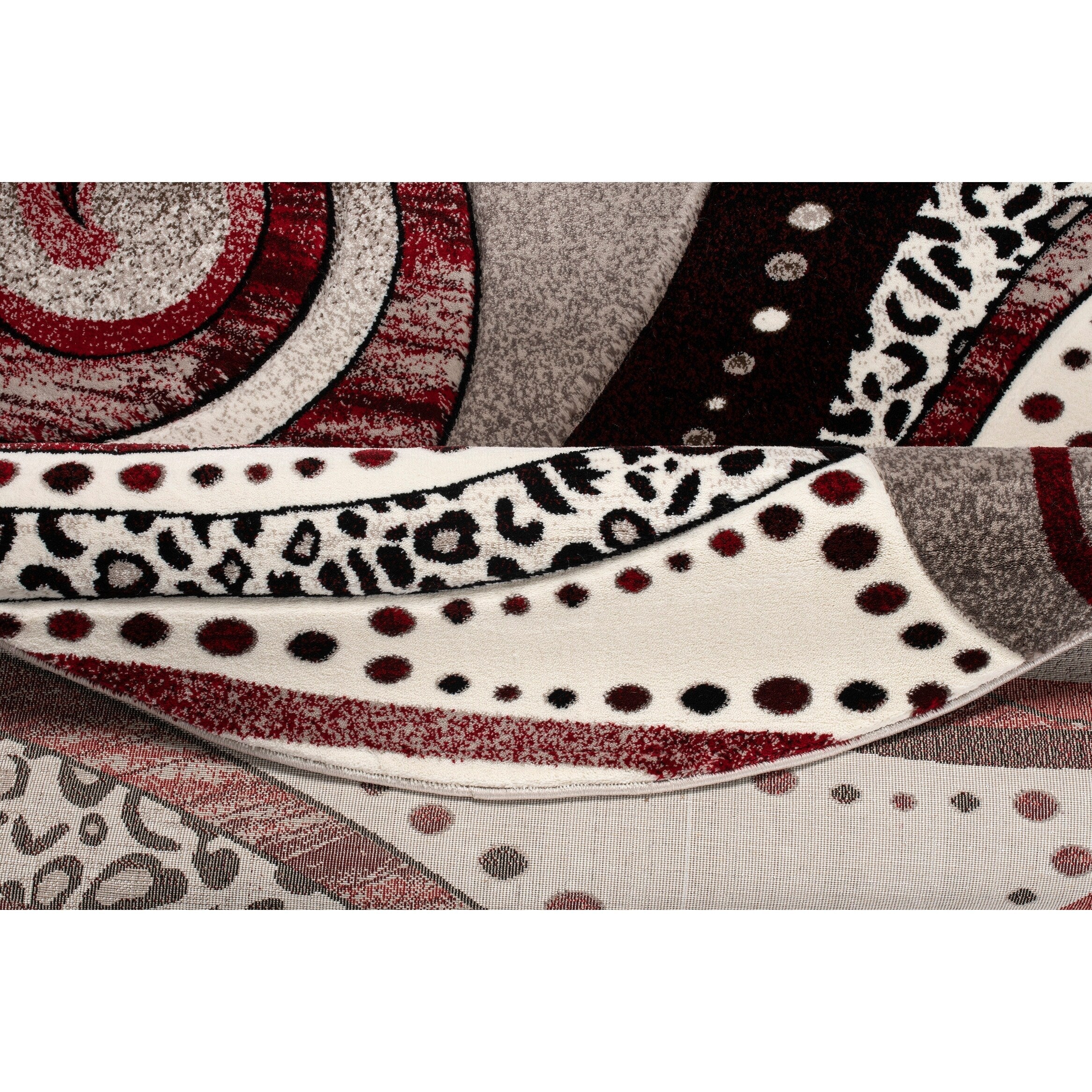 Rhodes Collection Abstract Swirl Area Rug