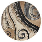 Rhodes Collection Abstract Swirl Area Rug