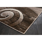Rhodes Collection Abstract Swirl Area Rug
