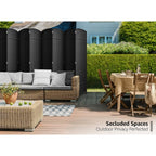 Room Divider Folding Privacy Screen Tall Partition Foldable Wall 8 Panel - 96” L x 19.50” W x 69” H