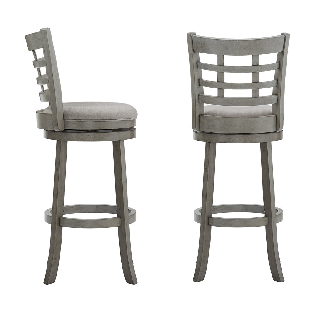 Rovinj Upholstered Back Swivel Bar Stool - Barstool