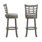 Rovinj Upholstered Back Swivel Bar Stool - Barstool