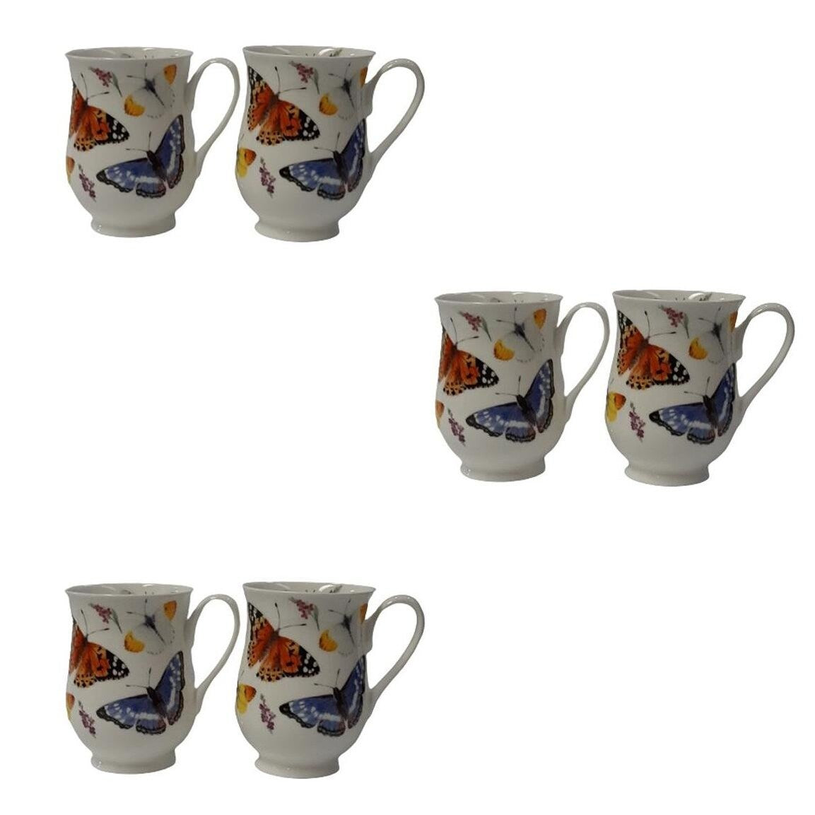 Roy Kirkham Eleanor Mug Butterfly Garden (Set of 6)