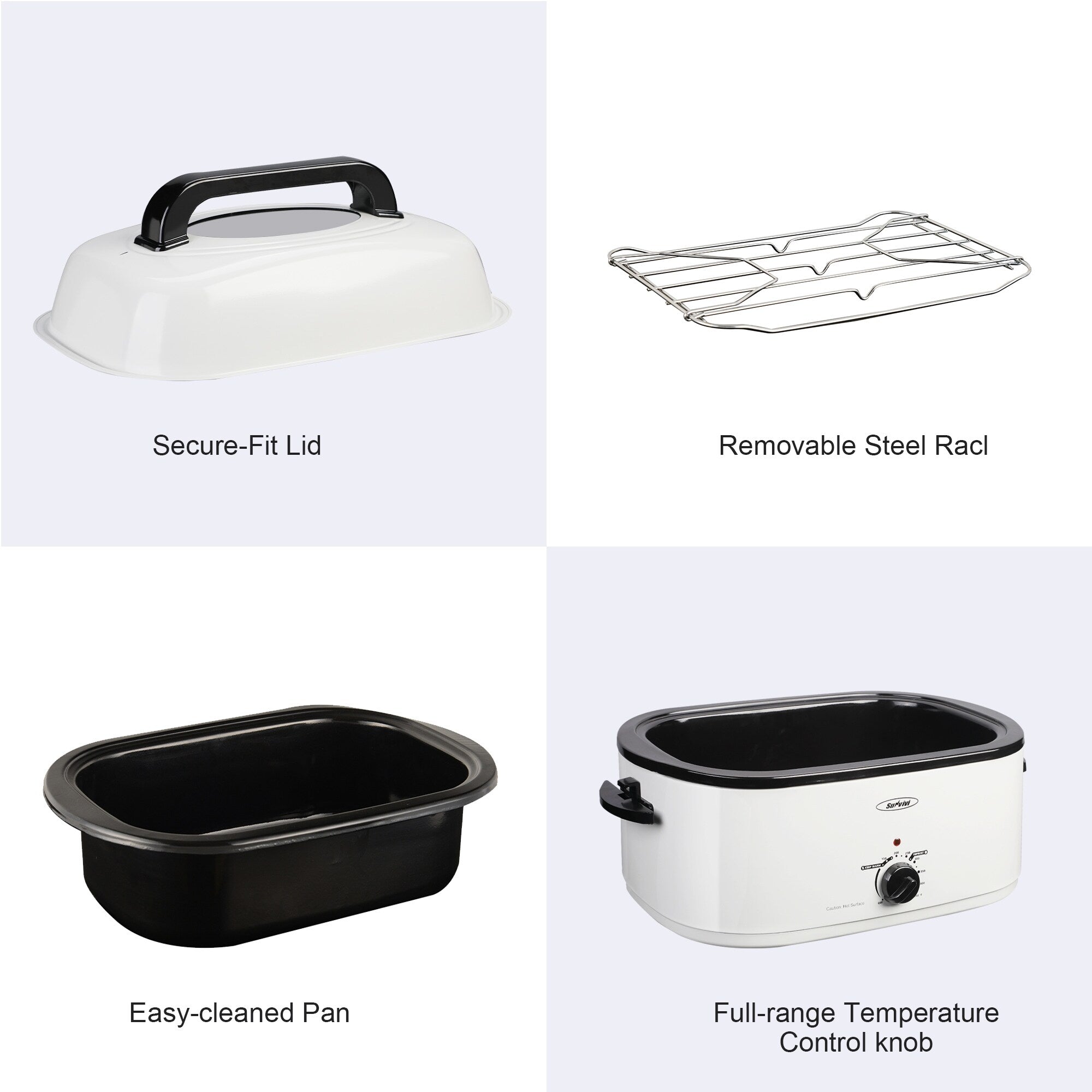 Royalcraft Roaster Oven with Removable Pan