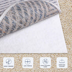 Rug on Carpet Non Slip Rug Pad by Slip-Stop - White