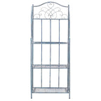 SAFAVIEH Bryn Victorian Wrought Iron 4-Tier Outdoor Bakers Rack - 25 In. W x 15 In. D x 63 In. H - 25W x 15D x 63H