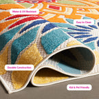 SAFAVIEH Cabana Ingke Indoor/ Outdoor Waterproof Patio Floral Rug