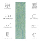 SAFAVIEH Courtyard Begajeta Indoor/Outdoor Waterproof Patio Backyard Rug.