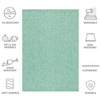 SAFAVIEH Courtyard Begajeta Indoor/Outdoor Waterproof Patio Backyard Rug.