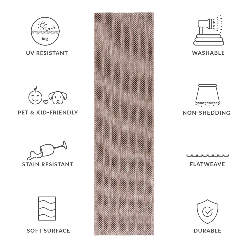 SAFAVIEH Courtyard Begajeta Indoor/Outdoor Waterproof Patio Backyard Rug.