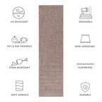 SAFAVIEH Courtyard Begajeta Indoor/Outdoor Waterproof Patio Backyard Rug.