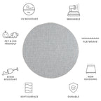 SAFAVIEH Courtyard Begajeta Indoor/Outdoor Waterproof Patio Backyard Rug.