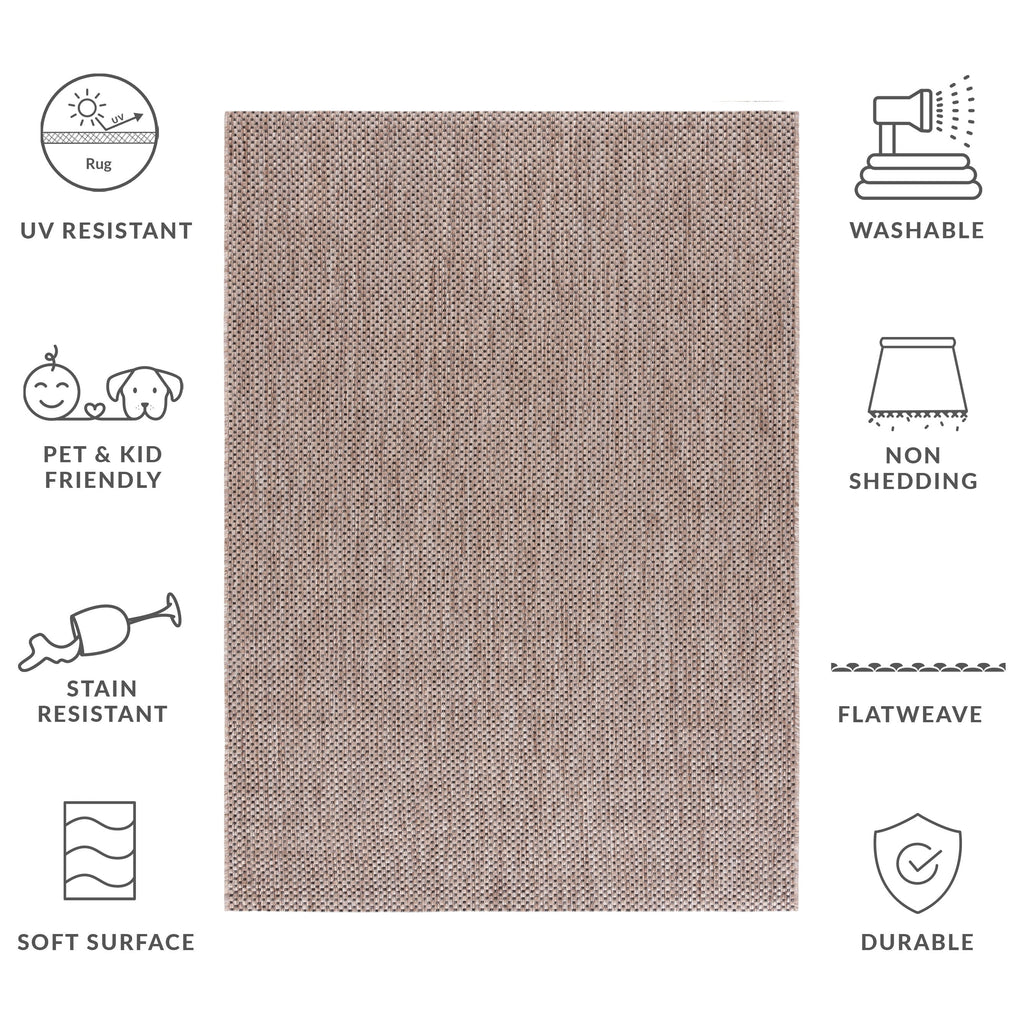 SAFAVIEH Courtyard Begajeta Indoor/Outdoor Waterproof Patio Backyard Rug.