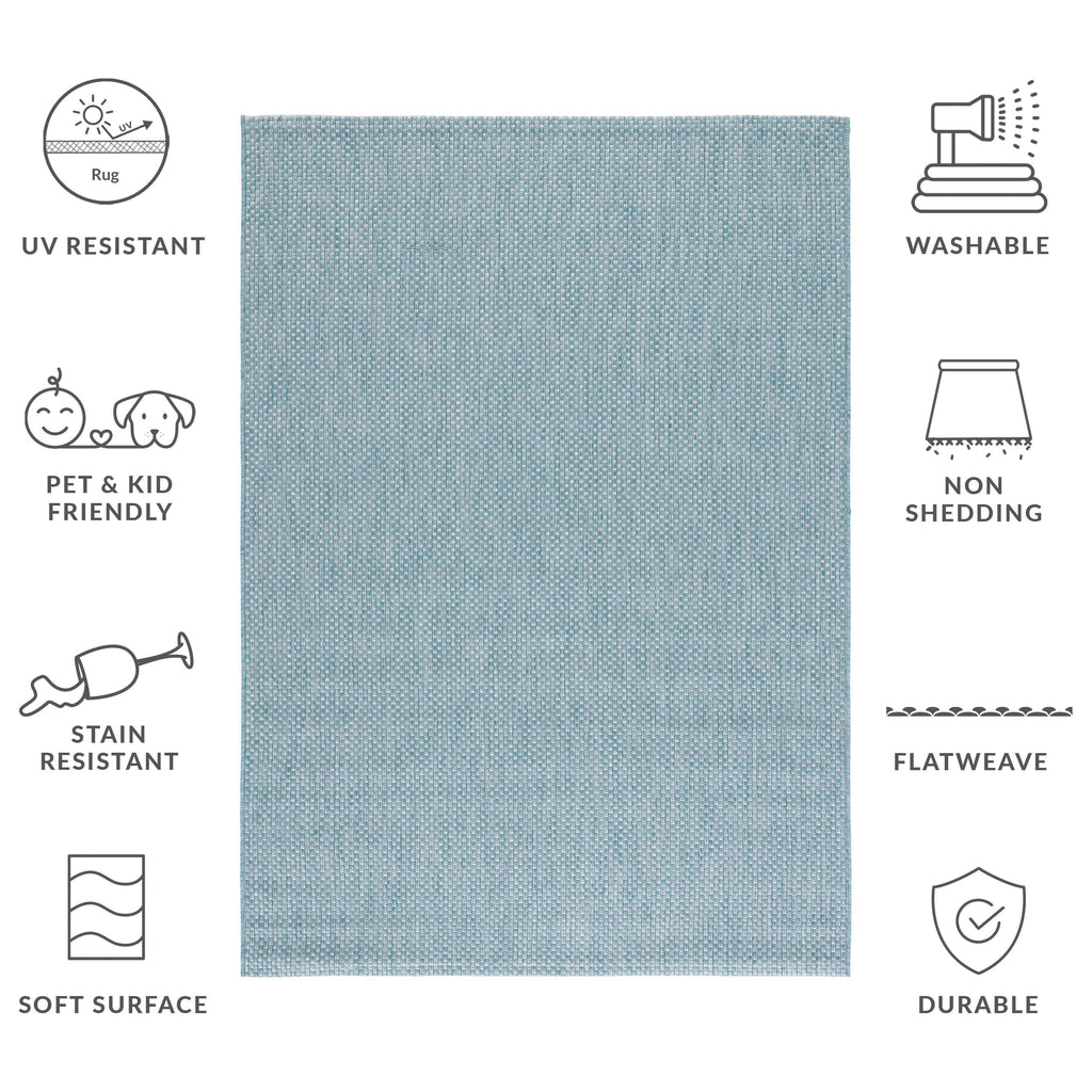 SAFAVIEH Courtyard Begajeta Indoor/Outdoor Waterproof Patio Backyard Rug.