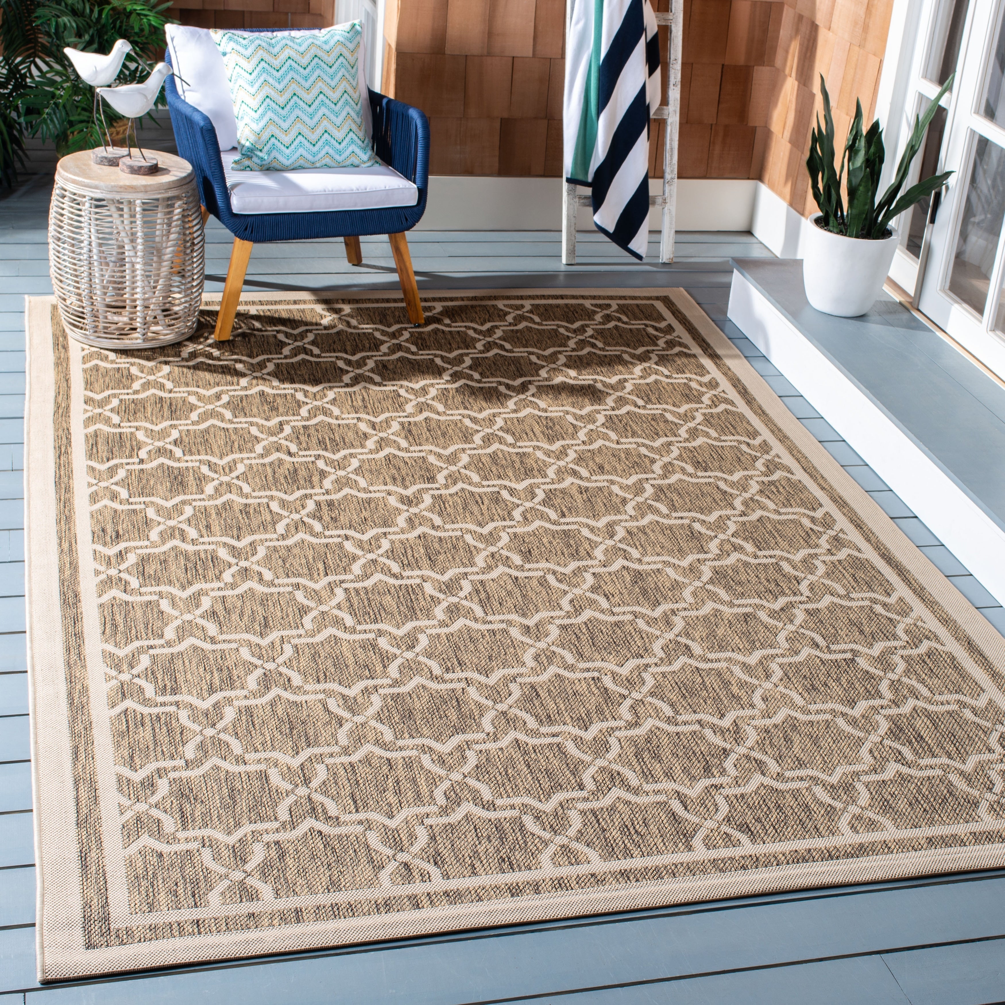 SAFAVIEH Courtyard Gulsin Indoor/ Outdoor Waterproof Patio Backyard Rug