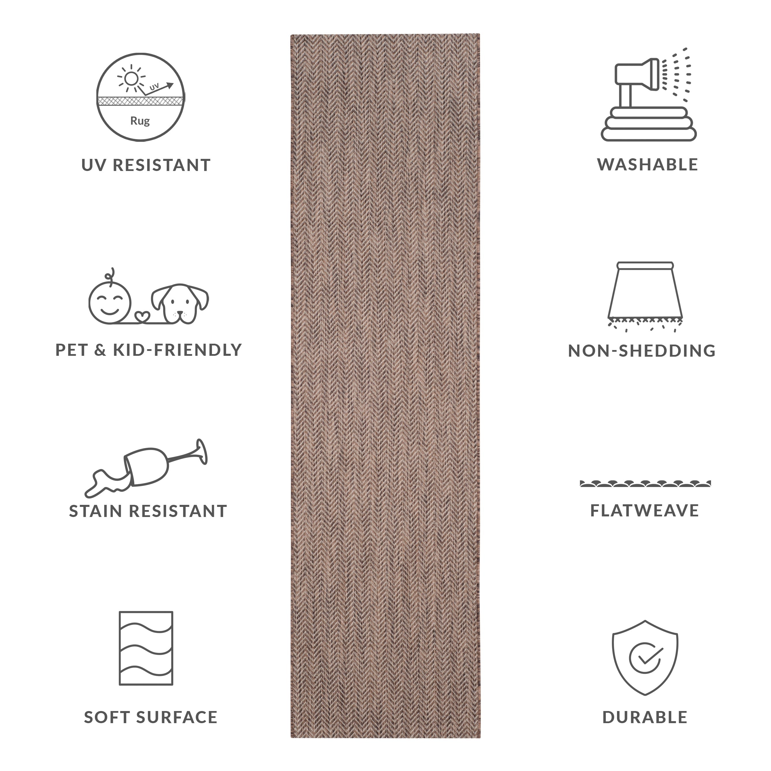 SAFAVIEH Courtyard Ilmur Indoor/ Outdoor Waterproof Patio Backyard Rug