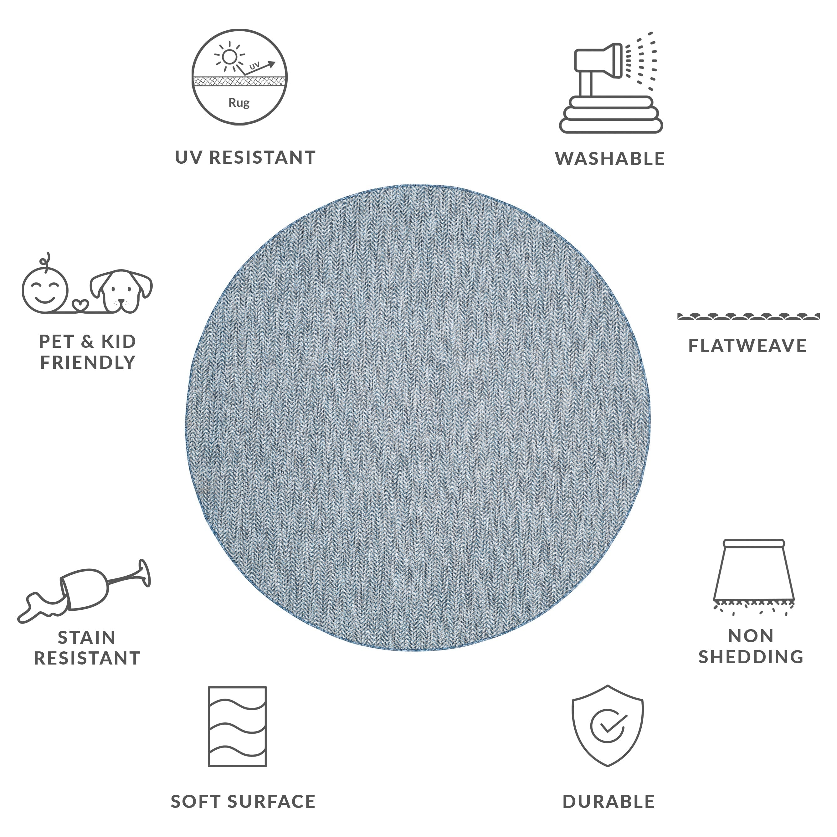 SAFAVIEH Courtyard Ilmur Indoor/ Outdoor Waterproof Patio Backyard Rug