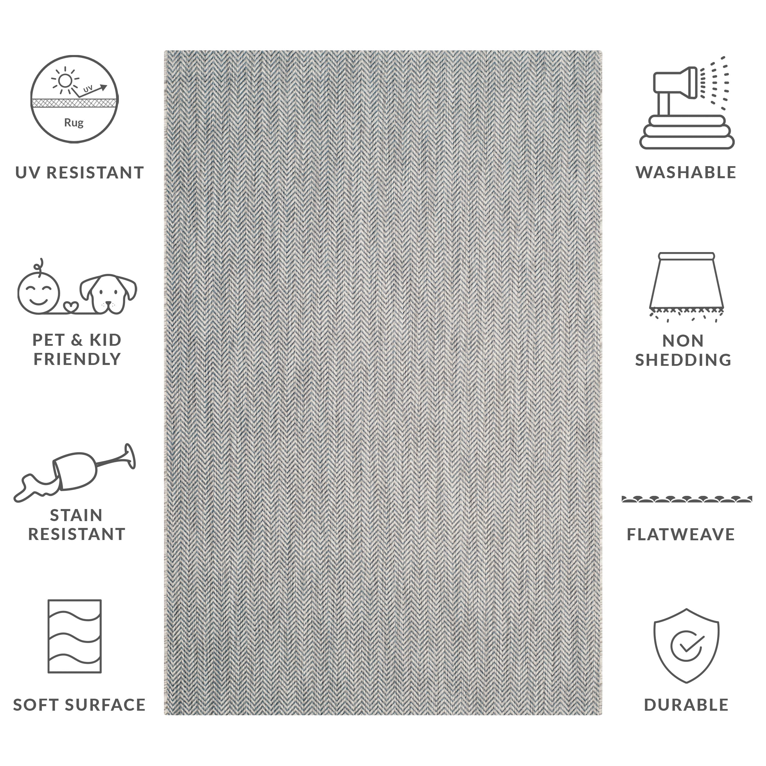 SAFAVIEH Courtyard Ilmur Indoor/ Outdoor Waterproof Patio Backyard Rug