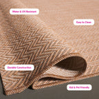 SAFAVIEH Courtyard Ilmur Indoor/ Outdoor Waterproof Patio Backyard Rug