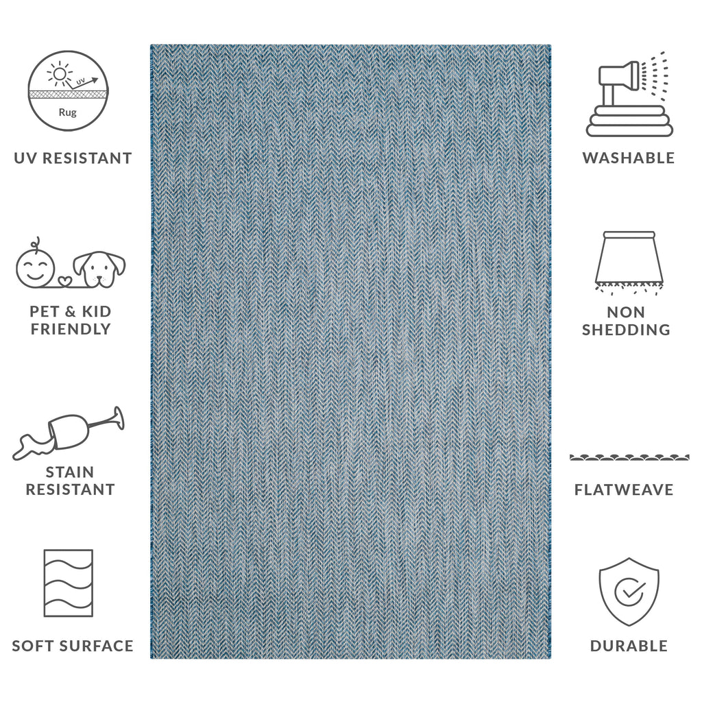 SAFAVIEH Courtyard Ilmur Indoor/ Outdoor Waterproof Patio Backyard Rug