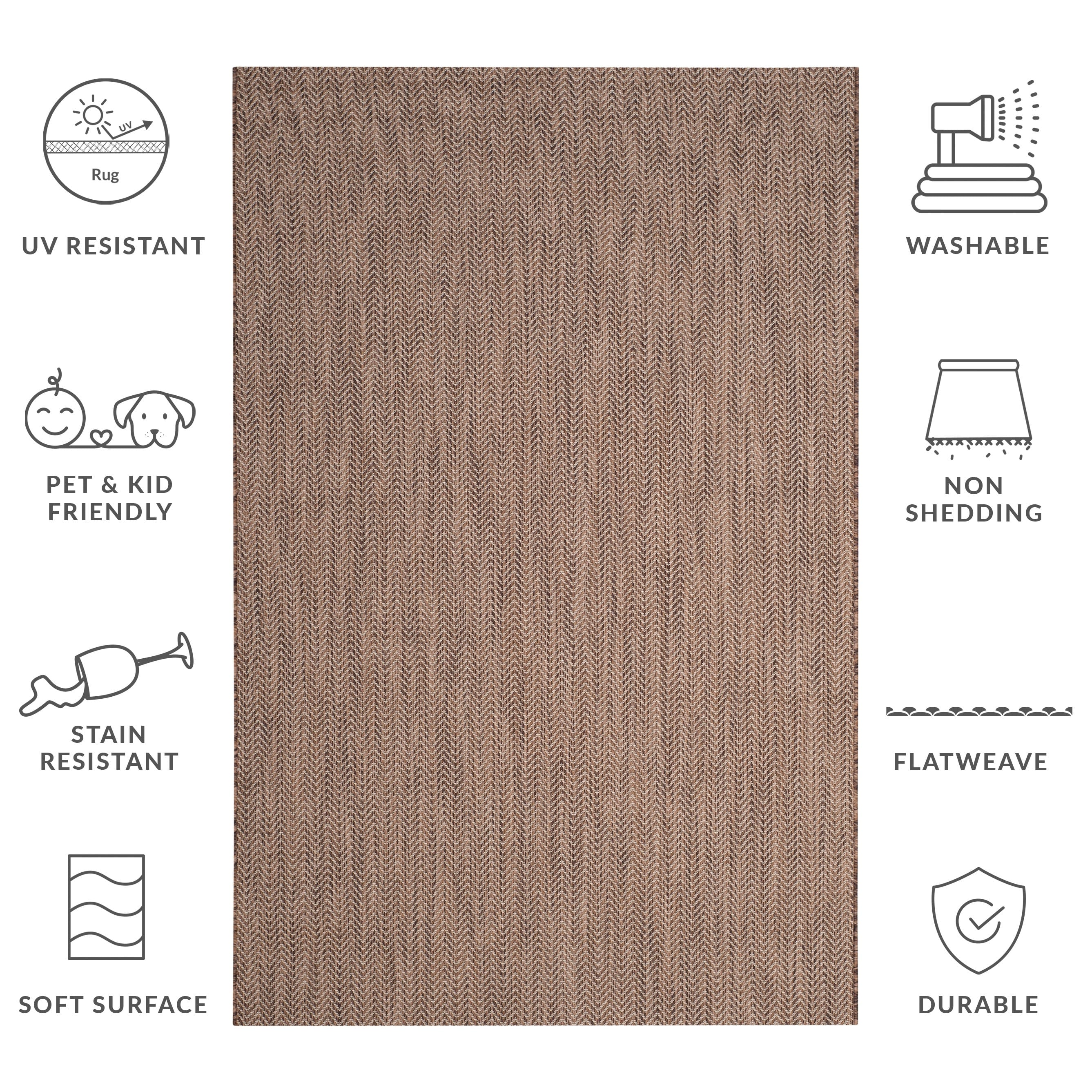 SAFAVIEH Courtyard Ilmur Indoor/ Outdoor Waterproof Patio Backyard Rug