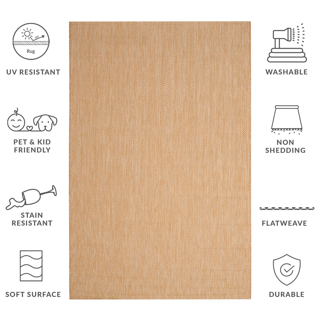 SAFAVIEH Courtyard Ilmur Indoor/ Outdoor Waterproof Patio Backyard Rug