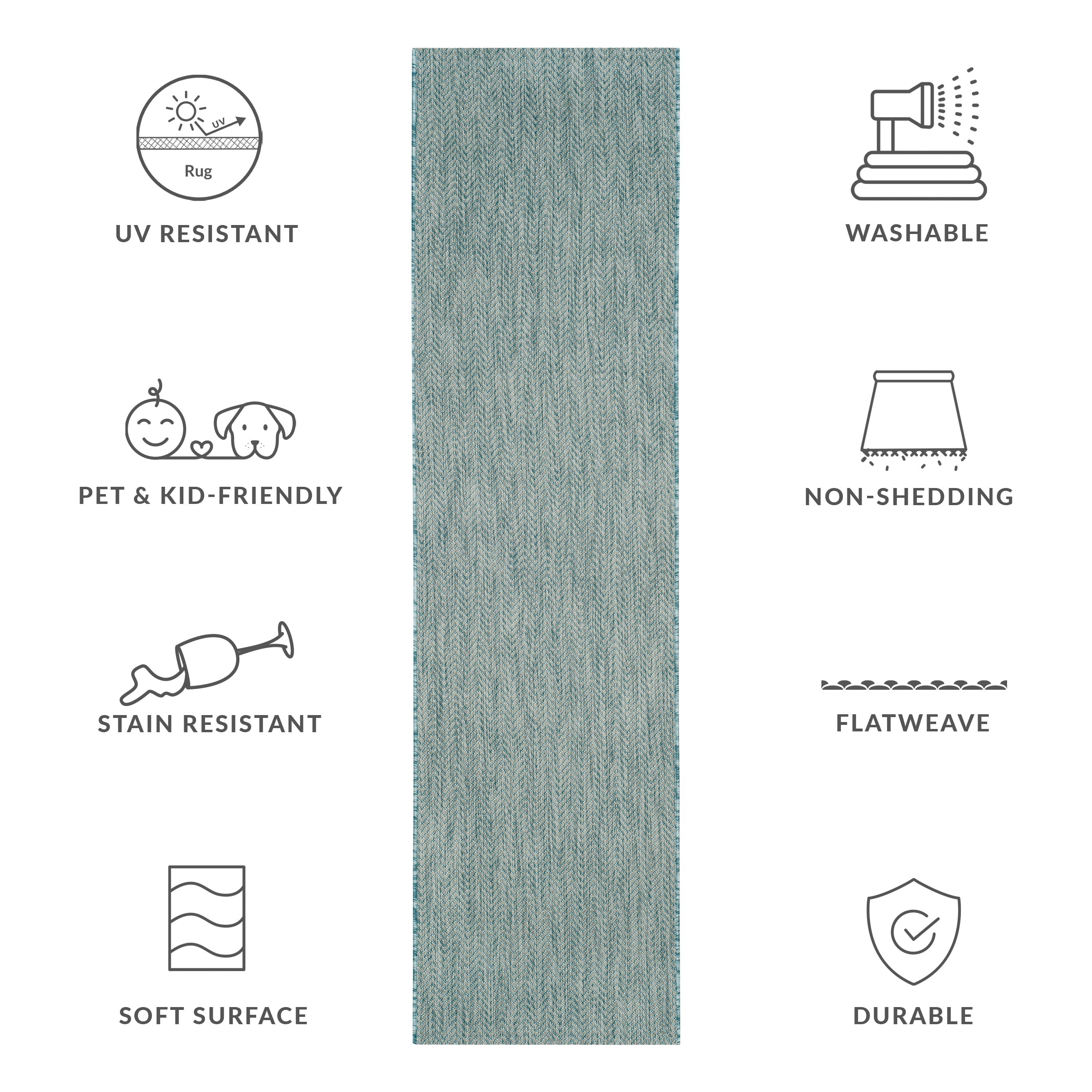 SAFAVIEH Courtyard Ilmur Indoor/ Outdoor Waterproof Patio Backyard Rug