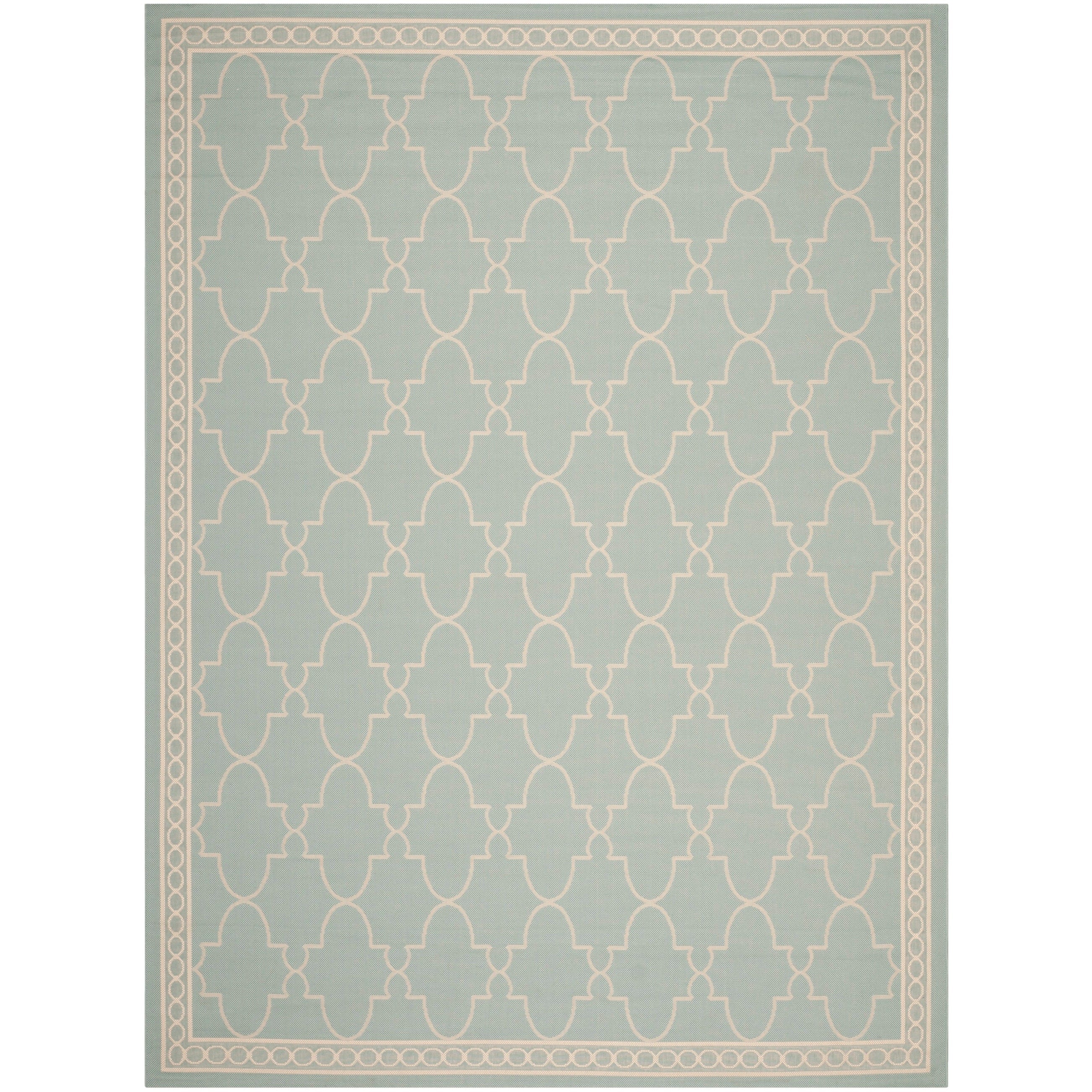 SAFAVIEH Courtyard Janell Trellis Indoor/ Outdoor Waterproof Patio Backyard Rug